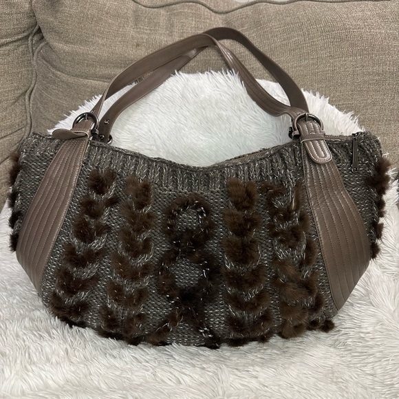 Salvatore Ferragamo Balena Mink Fur Tote Bag - Picture 4 of 10